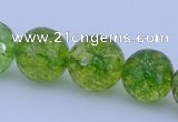 COQ17 16 inches 16mm faceted round dyed olive quartz beads wholesale