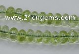 COQ20 16 inches 5*10mm rondelle dyed olive quartz beads wholesale