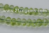 COQ20 16 inches 5*10mm rondelle dyed olive quartz beads wholesale