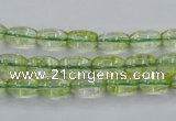 COQ21 16 inches 6*10mm rice dyed olive quartz beads wholesale