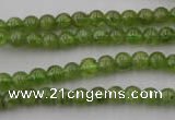 COQ52 15.5 inches 6mm round natural olive quartz beads wholesale