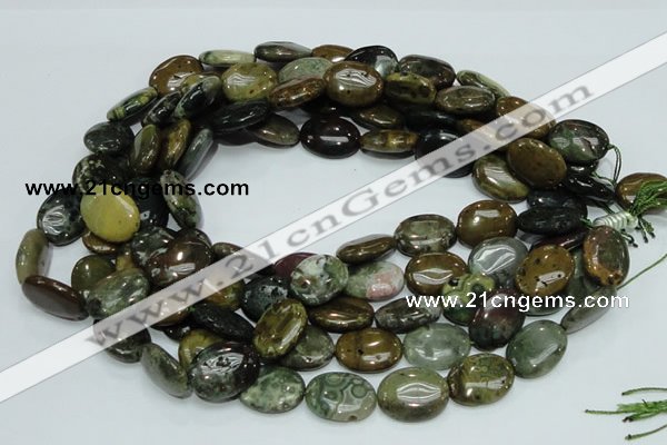 COS06 15.5 inches 15*20mm oval ocean stone beads wholesale