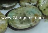 COS07 15.5 inches 25*35mm oval ocean stone beads wholesale