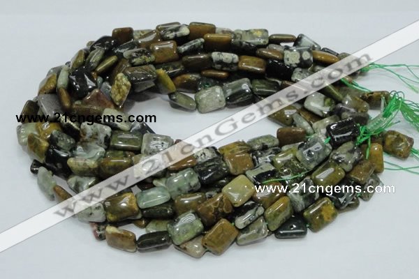 COS08 15.5 inches 12*16mm rectangle ocean stone beads wholesale