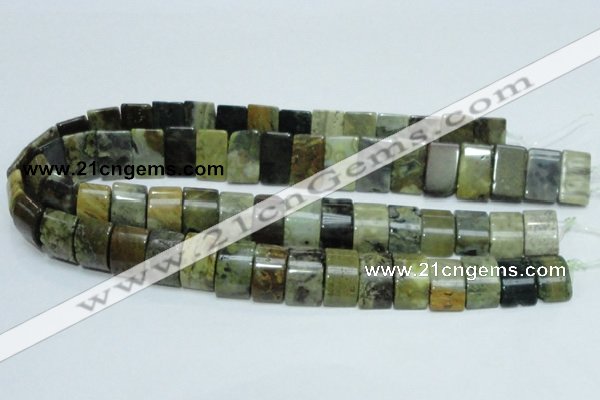 COS12 15.5 inches 12*20mm double drilled ocean stone beads wholesale