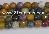 COS200 15.5 inches 4mm faceted round ocean jasper beads