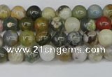 COS220 15.5 inches 4mm round ocean stone beads wholesale