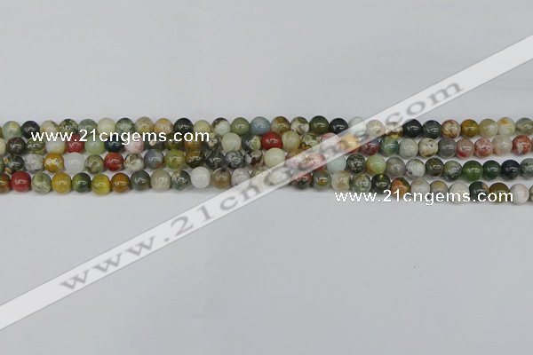 COS220 15.5 inches 4mm round ocean stone beads wholesale