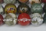 COS224 15.5 inches 12mm round ocean stone beads wholesale