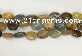 COS259 15.5 inches 12*16mm oval ocean stone beads wholesale