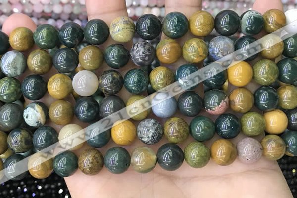 COS303 15.5 inches 10mm round ocean jasper beads wholesale