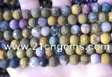 COS311 15.5 inches 8mm faceted round ocean jasper beads