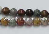 COS39 15.5 inches 8mm round ocean stone beads wholesale