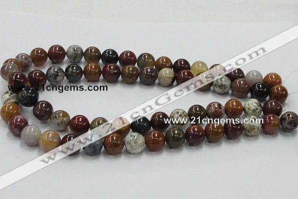 COS41 15.5 inches 12mm round ocean stone beads wholesale
