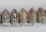 COT08 15.5 inches 10*20mm rondelle osmanthus stone beads