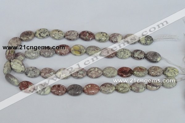 COT09 15.5 inches 13*18mm oval osmanthus stone beads wholesale