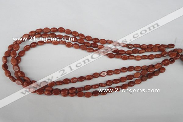 COV03 15.5 inches 6*8mm oval goldstone beads wholesale