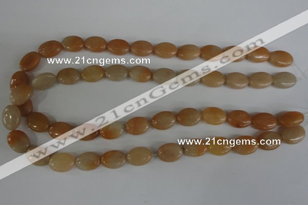 COV101 15.5 inches 12*16mm oval pink aventurine beads wholesale