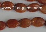 COV102 15.5 inches 12*16mm oval red aventurine beads wholesale