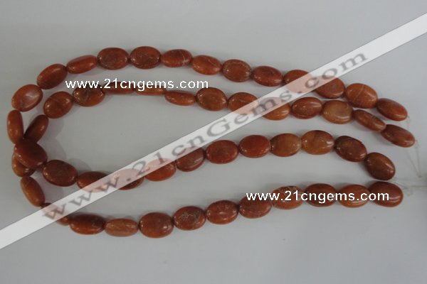 COV102 15.5 inches 12*16mm oval red aventurine beads wholesale