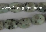 COV107 15.5 inches 12*16mm oval sesame jasper beads wholesale