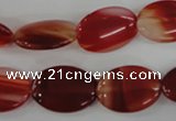 COV129 15.5 inches 13*18mm oval red agate beads wholesale