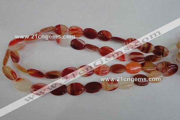 COV129 15.5 inches 13*18mm oval red agate beads wholesale