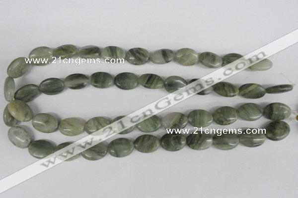 COV136 15.5 inches 13*18mm oval seaweed quartz beads wholesale