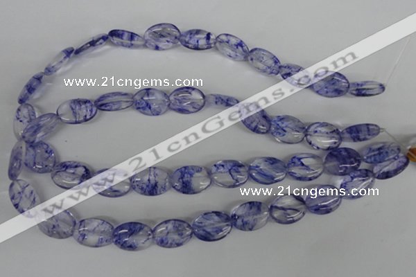 COV143 15.5 inches 13*18mm oval watermelon blue beads wholesale