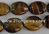 COV151 15.5 inches 15*20mm oval yellow tiger eye beads wholesale