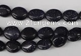 COV16 15.5 inches 8*10mm oval blue goldstone gemstone beads wholesale