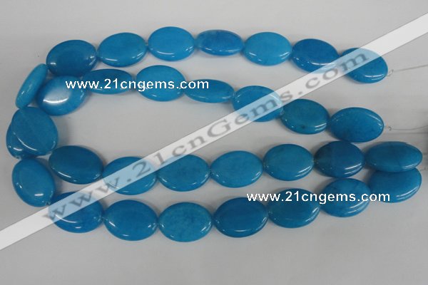 COV161 15.5 inches 18*25mm oval candy jade beads wholesale