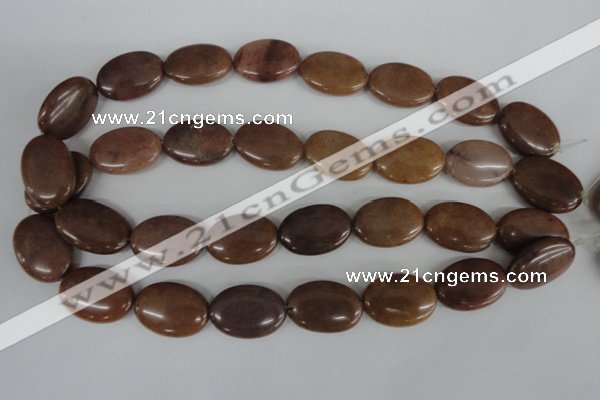 COV162 15.5 inches 18*25mm oval candy jade beads wholesale