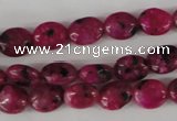 COV30 15.5 inches 8*10mm oval sesame red jasper beads wholesale