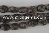 COV31 15.5 inches 8*10mm oval leopard skin jasper beads wholesale