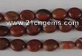 COV36 15.5 inches 8*10mm oval red jasper beads wholesale