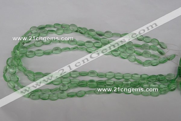 COV45 15.5 inches 8*10mm oval imitation green fluorite beads wholesale