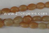 COV47 15.5 inches 8*10mm oval pink aventurine beads wholesale