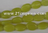 COV54 15.5 inches 8*12mm oval lemon jade gemstone beads wholesale