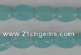 COV61 15.5 inches 10*14mm oval candy jade beads wholesale