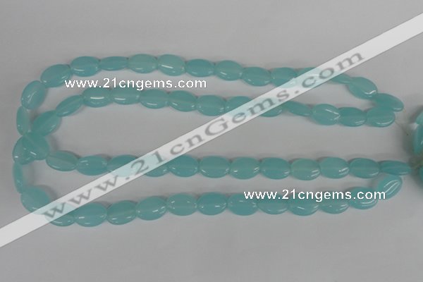 COV61 15.5 inches 10*14mm oval candy jade beads wholesale