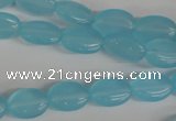 COV62 15.5 inches 10*14mm oval candy jade beads wholesale