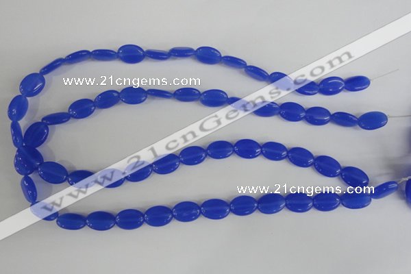 COV64 15.5 inches 10*14mm oval candy jade beads wholesale