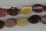 COV78 15.5 inches 10*14mm oval mookaite gemstone beads wholesale