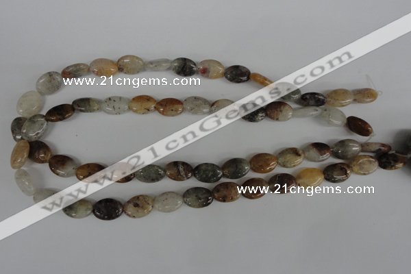 COV80 15.5 inches 10*14mm oval agate gemstonebeads wholesale