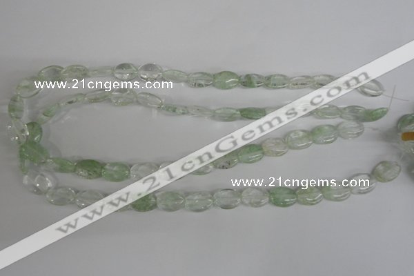 COV92 15.5 inches 10*14mm oval watermelon green beads wholesale