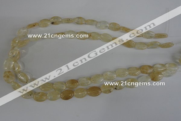 COV93 15.5 inches 10*14mm oval watermelon yellow beads wholesale