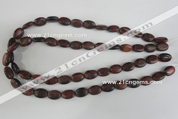 COV95 15.5 inches 10*14mm oval red tiger eye beads wholesale