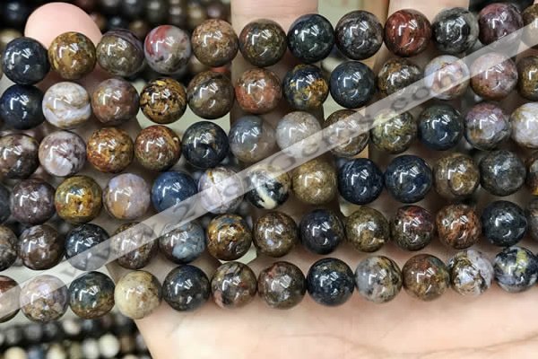 CPB1035 15.5 inches 8mm round pietersite gemstone beads