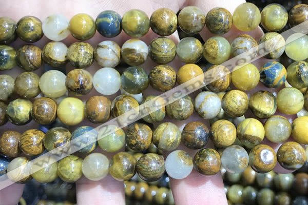 CPB1052 15.5 inches 8mm round golden pietersite beads wholesale